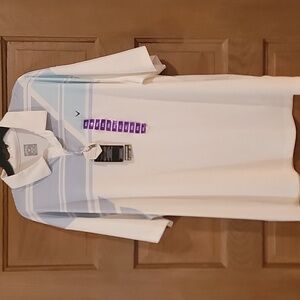 Callaway Polo Shirt in White and Blue